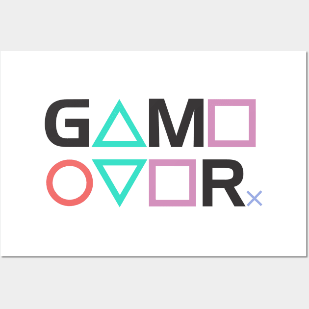 Game Over PS gamer Wall Art by inkonfiremx